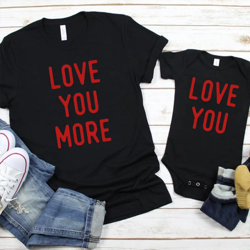 

Matching Valentine's Day Shirts for Mom Love You Shirts Valentine's Day Gifts Mommy and Daughter Family Matching Outfits M