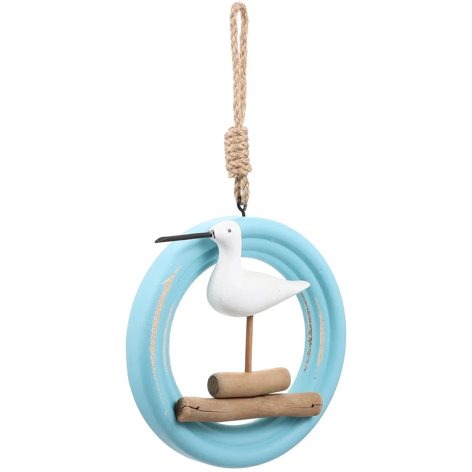 

Seabird Pendant Wall Decor Home Office Store Window Hanging nament Wood Cell Phone Mediterranean Style Premium Sturdy Wear