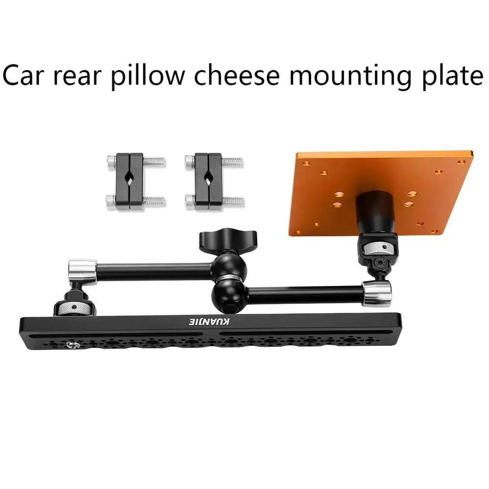 Painel de liberação rápida interior automotivo usado para instalar gaiola de câmera de placa de queijo no bloco de trilho guia, poro de 1/4 polegadas 3/8 polegadas