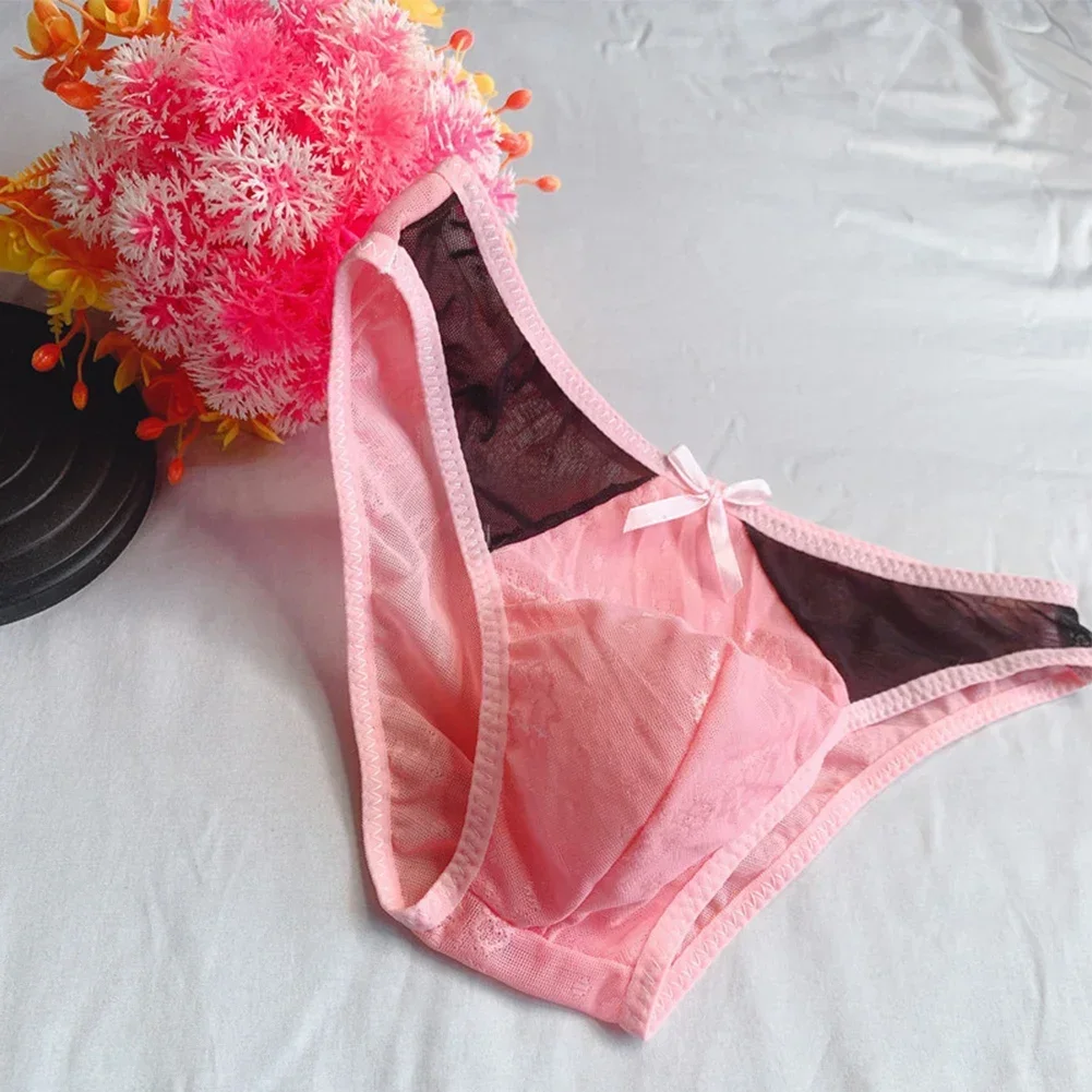 سراويل داخلية للرجال مثليين ، ملابس داخلية مرقعة ، سراويل داخلية بفيونكة صلبة ، منخفضة الارتفاع ، ملابس داخلية لرفع الورك ، ثونغ سيسي