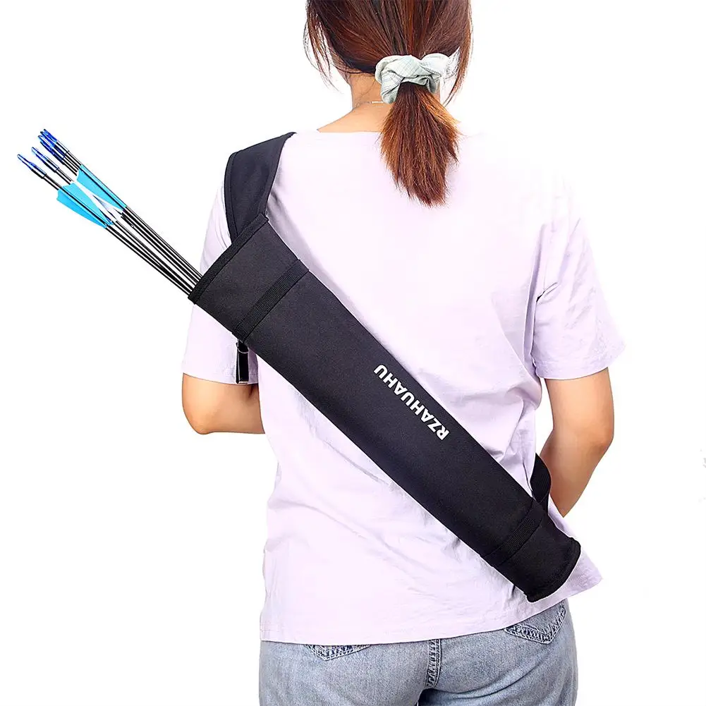 Archery Arrow Quiver Holder Adjustable Archery Back Arrow Quiver Holder Tube Hip Quiver for Bow Hunting and Target Practicing
