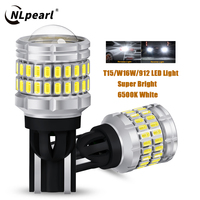 NLpearl 2pcs W16W T15 LED Bulbs Canbus Error Free Backup Reverse Light 921 912 LED Bulbs Car Lights 4014 Car Reverse Lamp 6500K