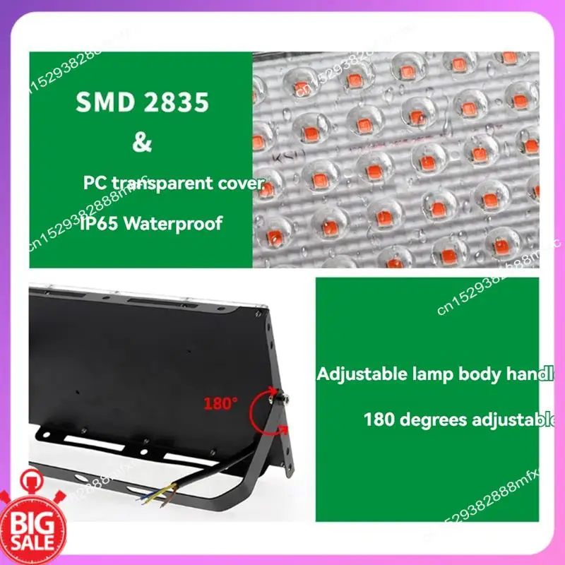 Big Deal For Plants 200W LED Grow Lamp Full Spectrum Phyto Lamp Greenhouse Growth Lighting  Wire Plug
