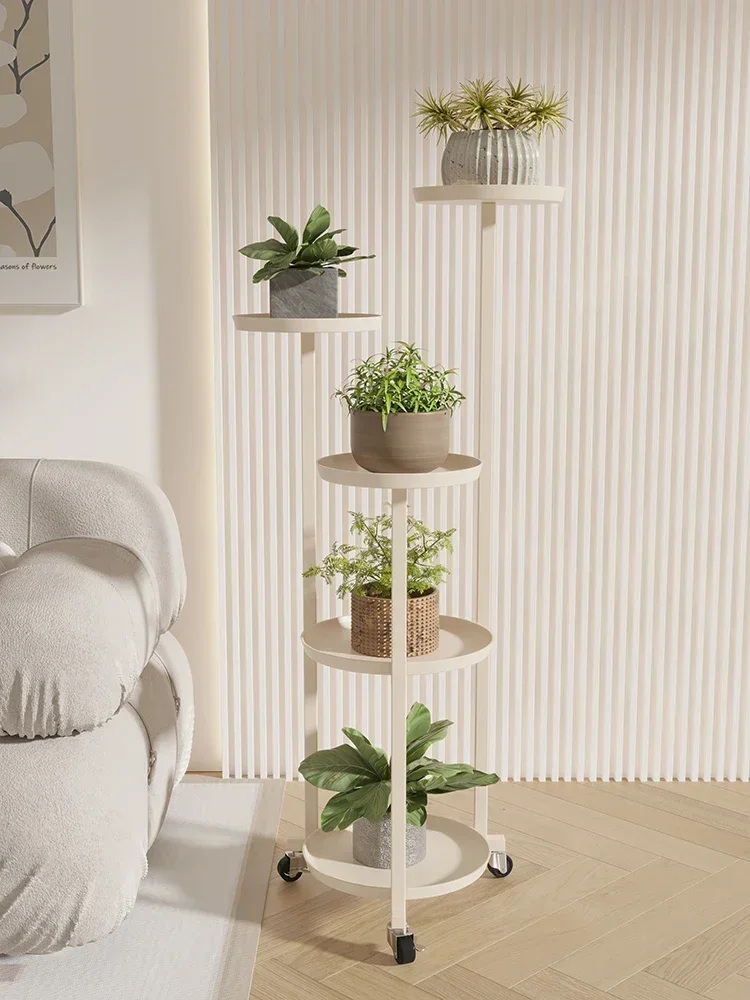 

Living room, indoor balcony shelf, wrought iron, green radish, flowerpot rack.