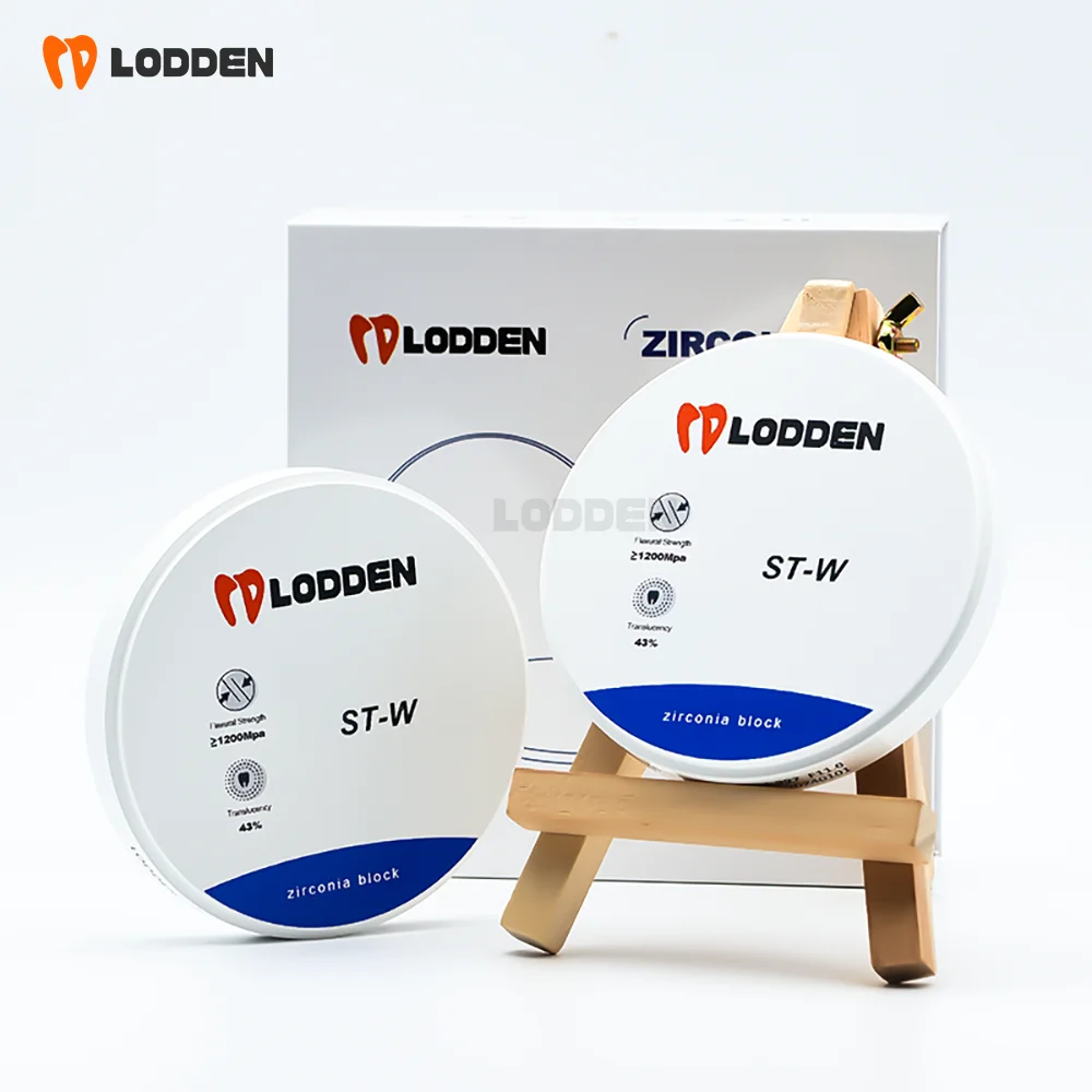 

ST-W Dental Zirconia Block Open System 98 мм Белые стоматологические циркониевые блоки для стоматологического CAD CAM Прозрачность 43% Прочность 1200