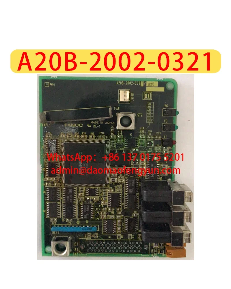 

A20B-2002-0321 Used Control Board，A20B 2002 0321，Fast shipping，The shipment will be arranged after passing the test