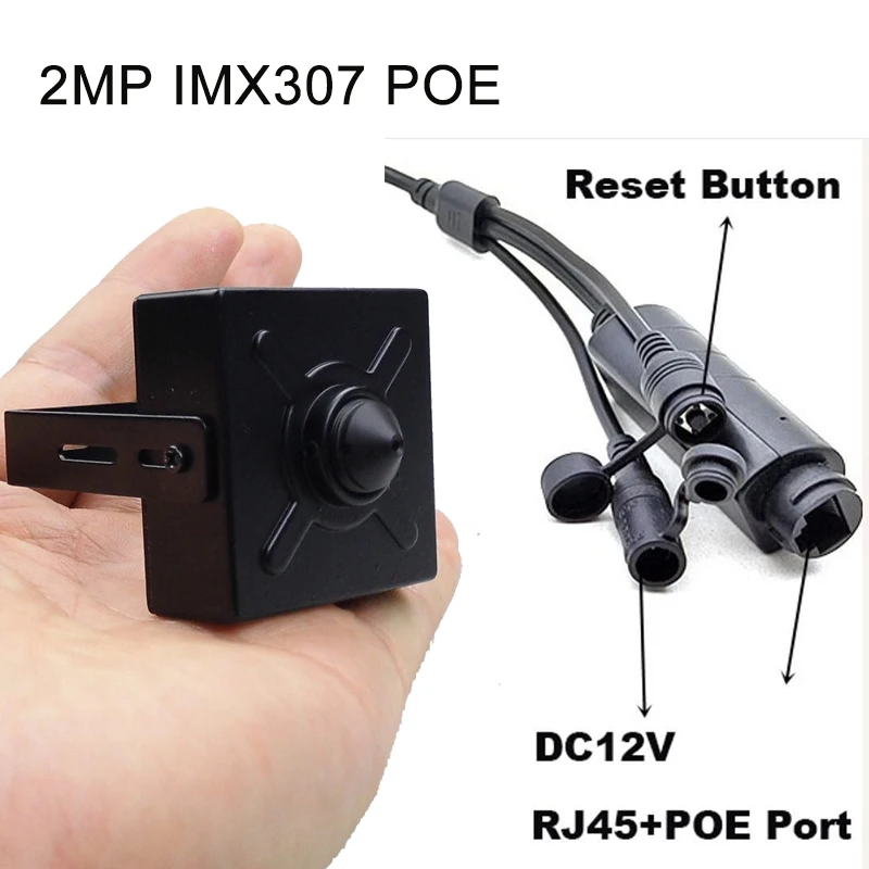 RTSP-Mini caméra réseau Starlight HD 2MP/5MP/1080p, RTMP, codec H.264, codec IMX307/IMX335 POE, WiFi