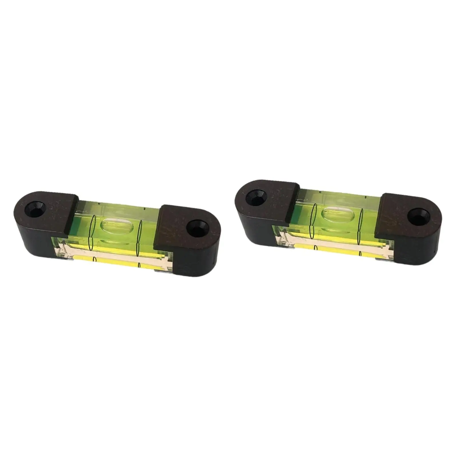 2Pcs Small Bubble Level Precision Horizontal Bubble Cardan Level Rectangle for Woodworkings Wall Clocks Telescope RV Motorhome