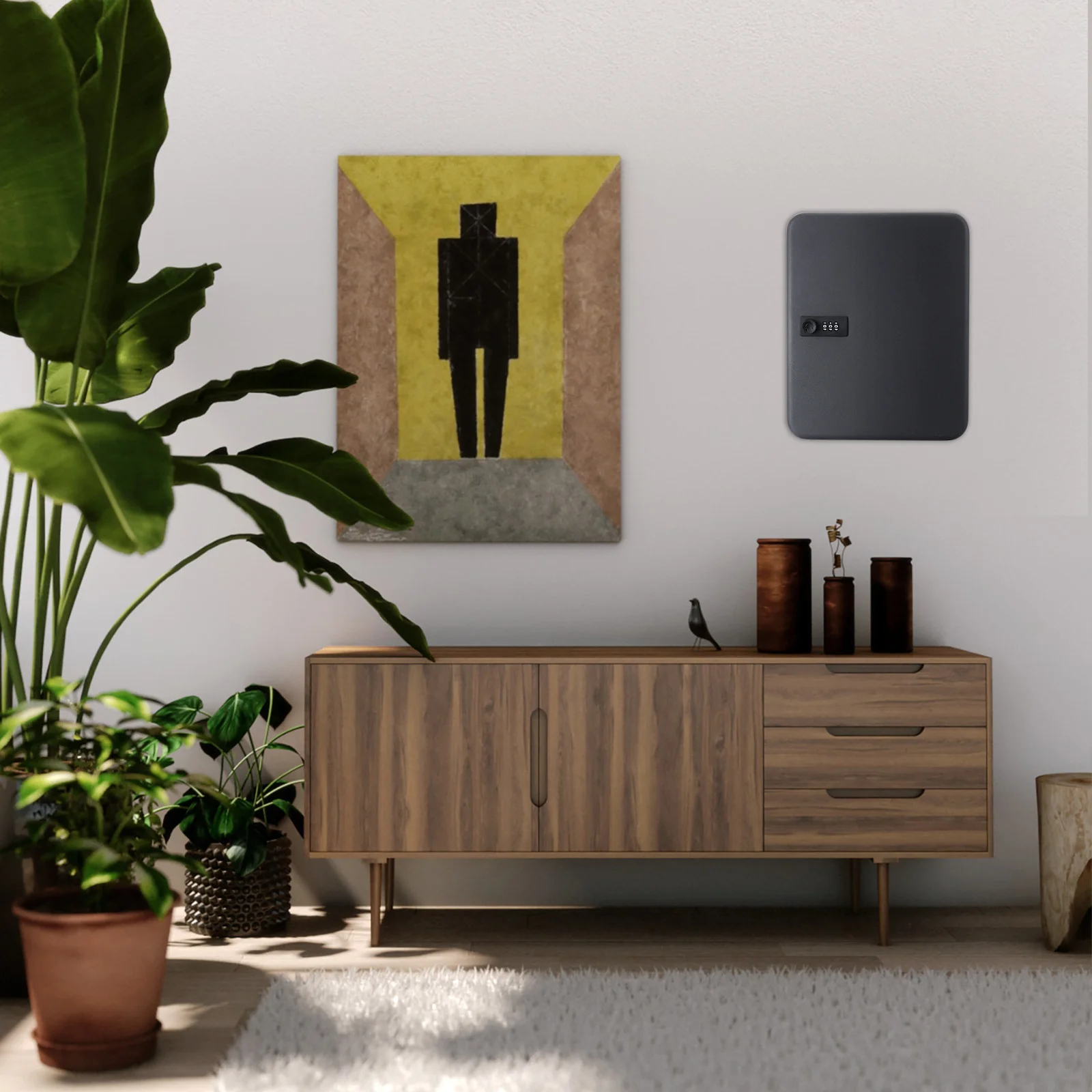 

Wall Mount 36 Slots Key Security Box Heavy Duty Code Lock Organize Keys for Property Managers Schools Car Dealerships Repair