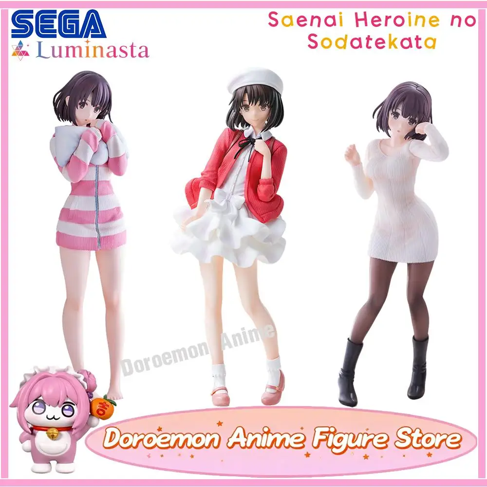 Auf Lager Original Sega Luminasta Saekano: Wie man eine langweilige Freundin großzieht, Kato Megumi Collection Animation, süße Mädchenfiguren