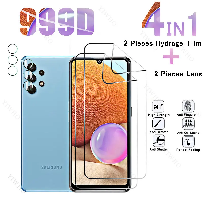 6in1 Full Cover Front Hydrogel Film for Samsung Galaxy A32 Safety Screen Protector for Samsung A 32 SM-A325F 6.4