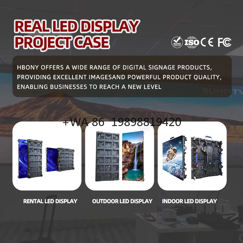 High Quality Durable Digital LED Advertising Stand Poster Display Screen