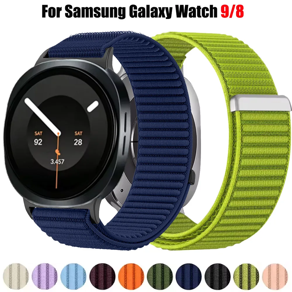 Nylon Braided Strap For Samsung Galaxy Watch 9/8 40mm 44mm Bracelet Wristband Accessories For Galaxy Watch 8 Classic 46mm Belt