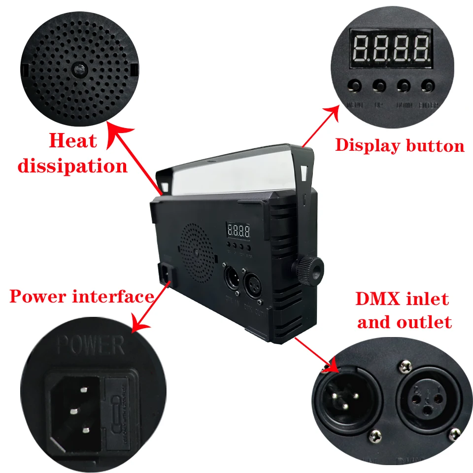 60W Mni 288LED 48 Partition Strobe RGB 3w1 DMX Super Bright Dj Wash Bar Super Bright Strobe Flash Light Stage Lighting Effects