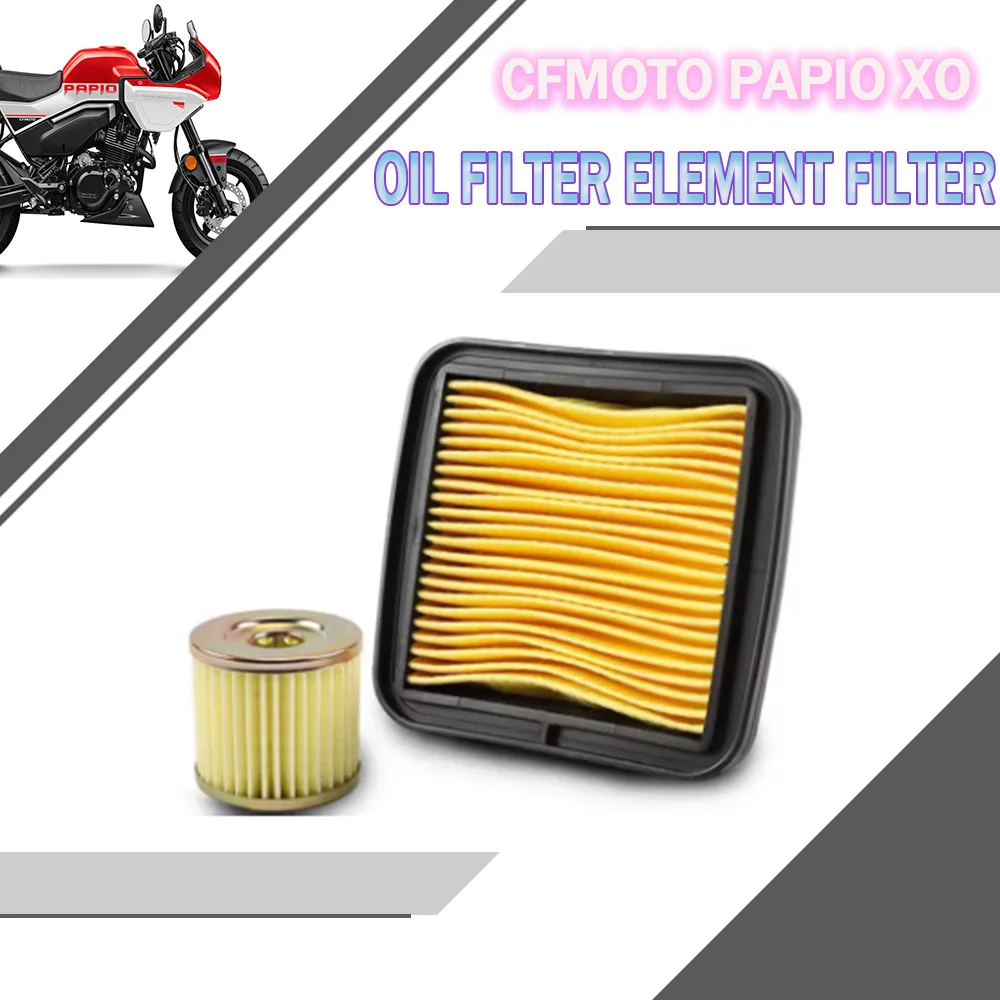 

Motorcycle For CFMOTO Papio XO 125 XO-1 Filter Oil Element Original Maintenance Parts PAPIO XO CF MOTO Air Grid Filter Element A
