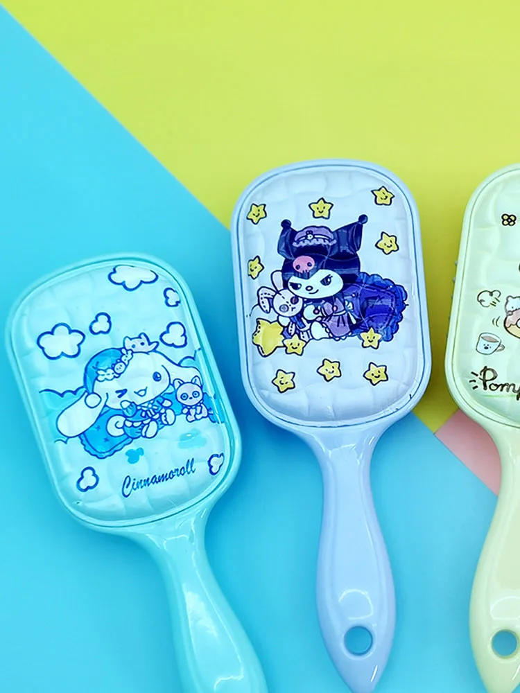 ل كورومي ميلودي مشط رمل متدفق مشط نجمة خماسية كارتون لطيف أنيمي المحيطة الفتيات وسادة هوائية مشط هدية للأطفال