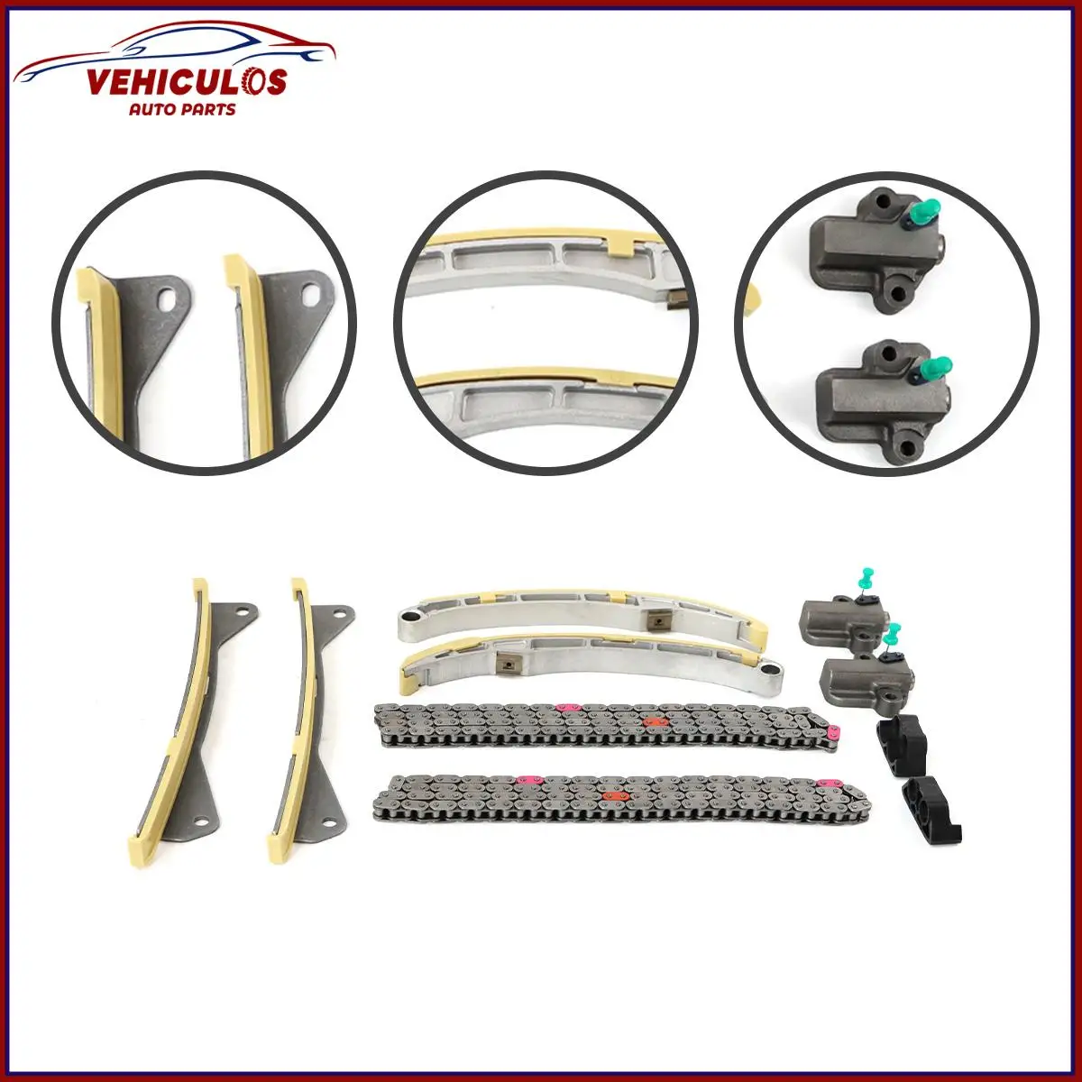 

Комплект цепи ГРМ двигателя для Azera Genesis Sedan Santa Fe Palisade Cadenza K900 Sedona Stinger Telluride 24321-3L100 24410-3CGA3