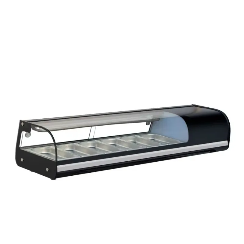 

Glass Commercial Fridge Table Top Display Supermarket Sushi Case Benchtop Display Fridge