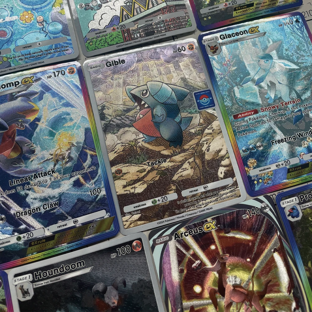 PTCG Pokemon Card Pocket Collection Card Carnivine Darkraicr EX POCKET 11 Golbat Lapras Gyarados Carta flash con texture in rilievo