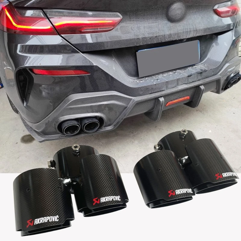 

Suitable for BM 8 series tail throat G14G15G16 modified 8 series 840i carbon fiber tail nozzle four exhaust pipe