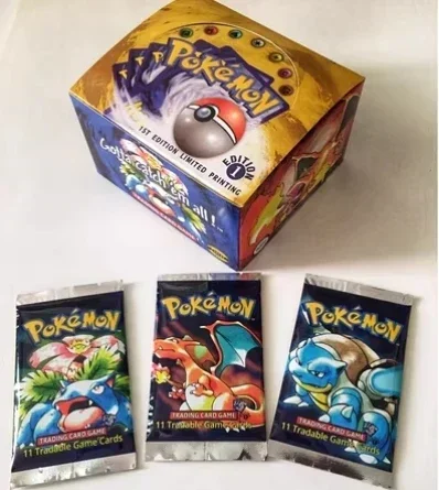 In Stock Replica Foil 33 Packs 1ST Edition Classic Base Set Proxy Cards PKM Games Board Game Whole Set Card Collection Toy Gift