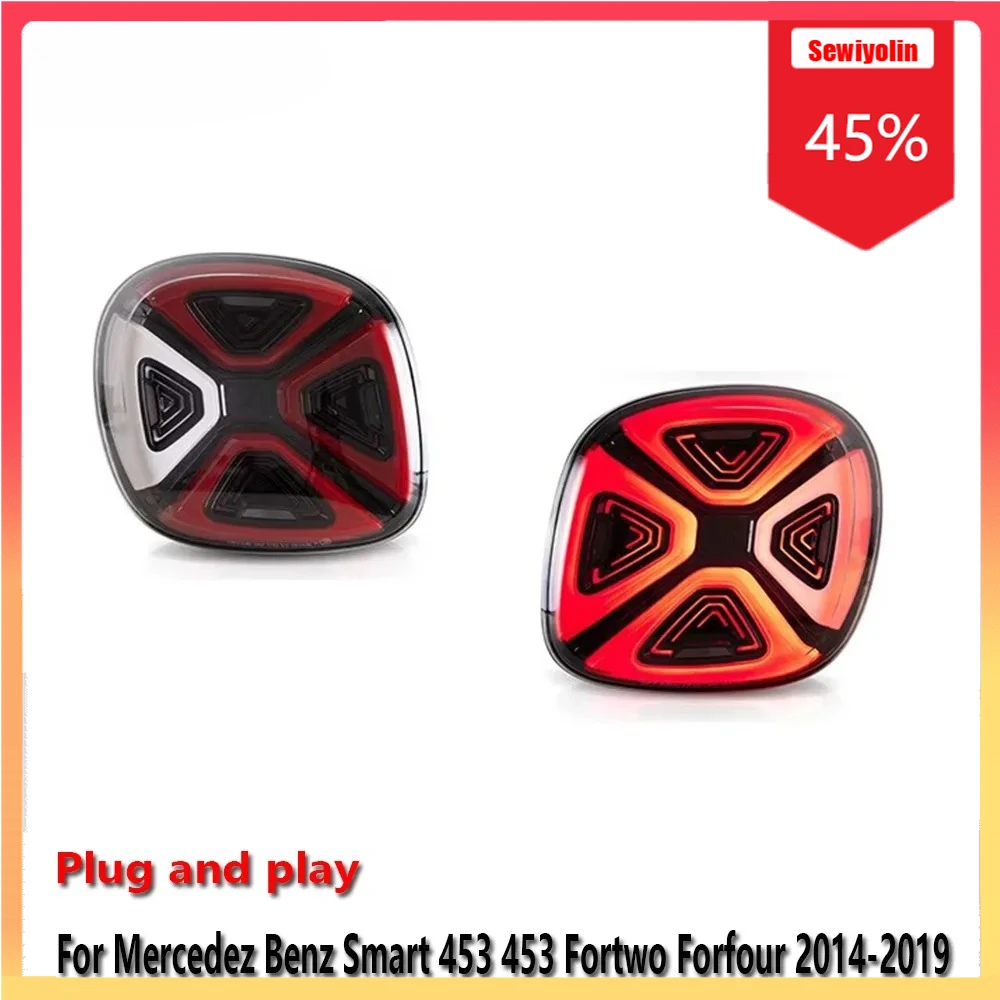 

Car Lamps Tail Light Assemblies For Benz Smart 453 2014-2019 Auto Fog DRL Brake Turn Signal Lamp Plug and Play