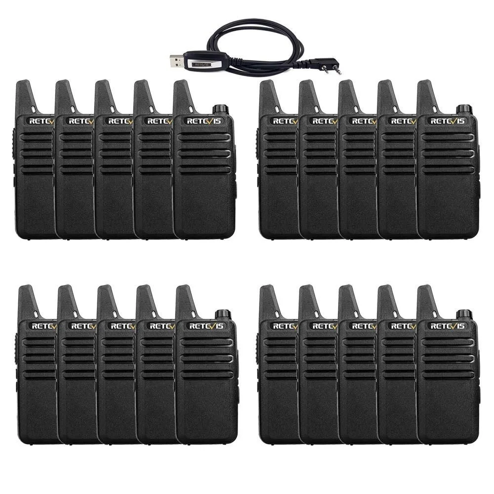 2025: 20 pcs Wholesale Walkie Talkie RT22 FRS RT622 PMR Radio Handy Radio Station Hotel Restaurant Cafe Shop Walkie-talkies