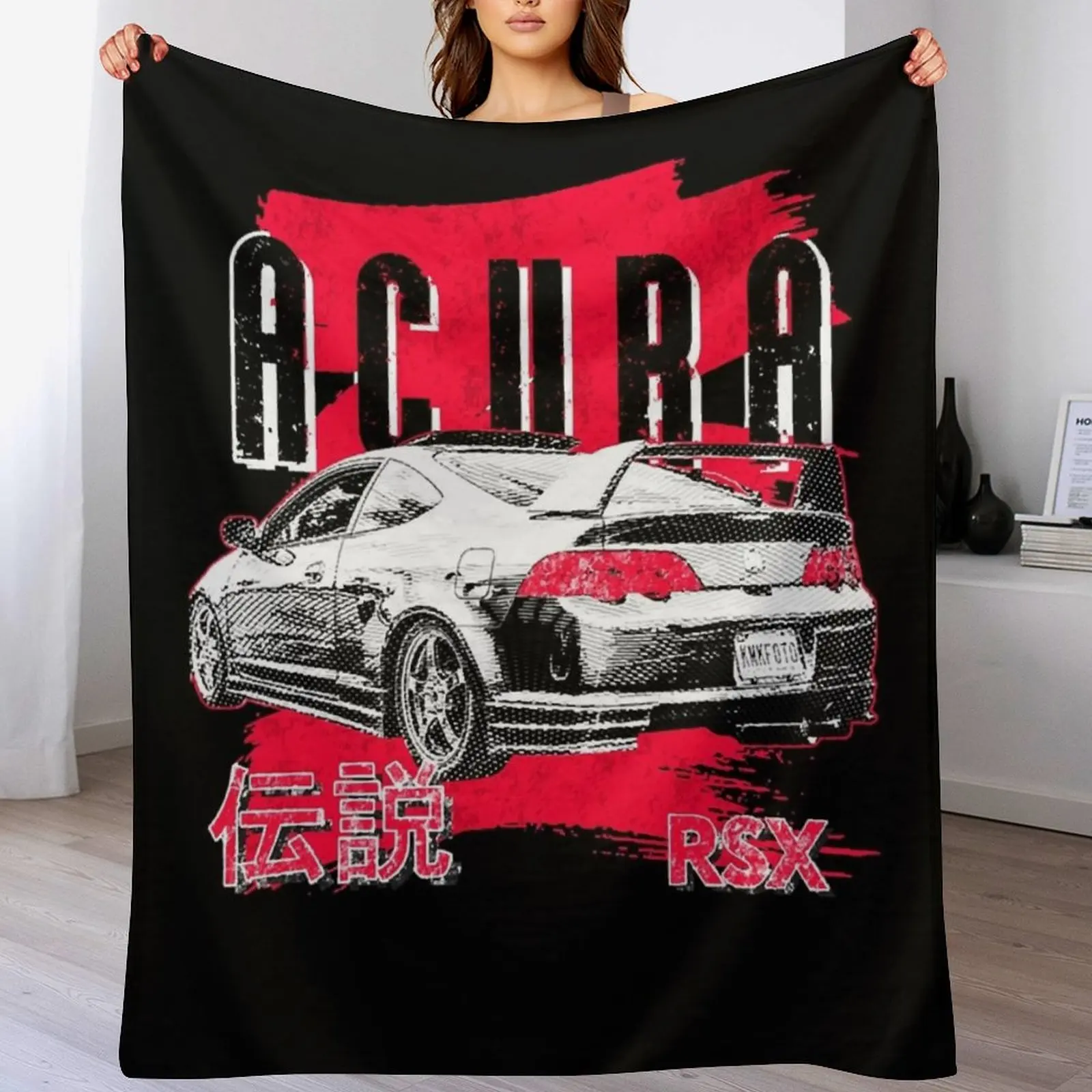 Acura RSX Type S classic JDM car Essential Throw Blanket Bed Hairys Soft Big Decorative Sofa Blankets