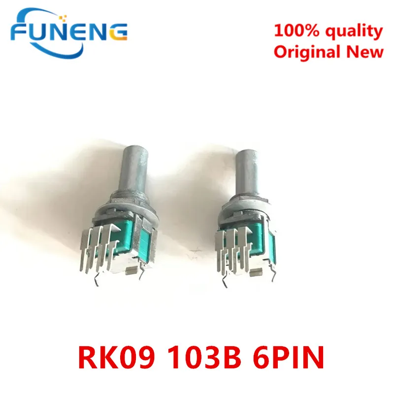 5pcs/lot  RK09 103B 6-pin Pioneer DJM-800 850 DCS1086  Original ALPS dual volume potentiometer