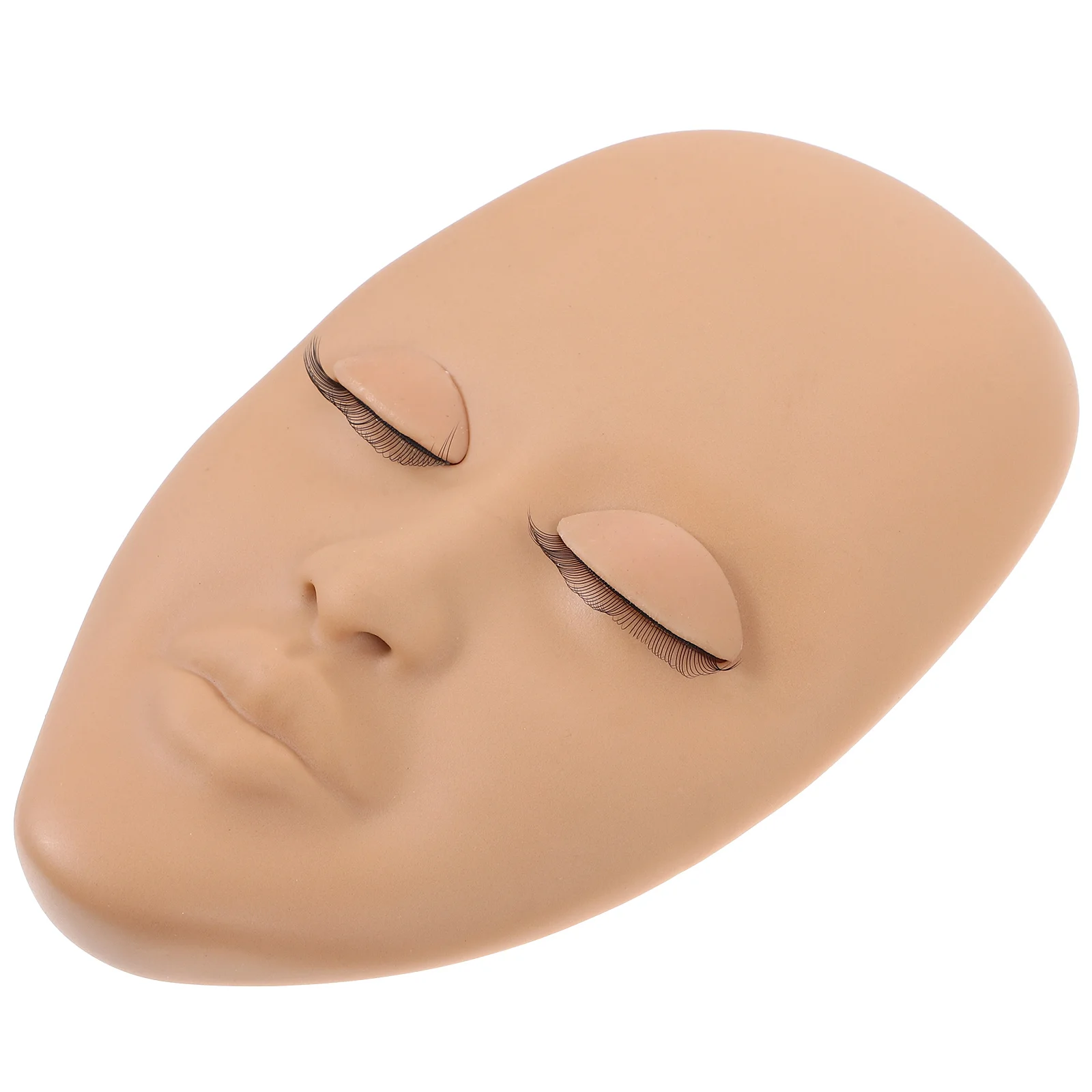 

Practice Mannequin Head for Lash Extensions Smooth Realistic Surface Makeup Application Training Face Painting Massage