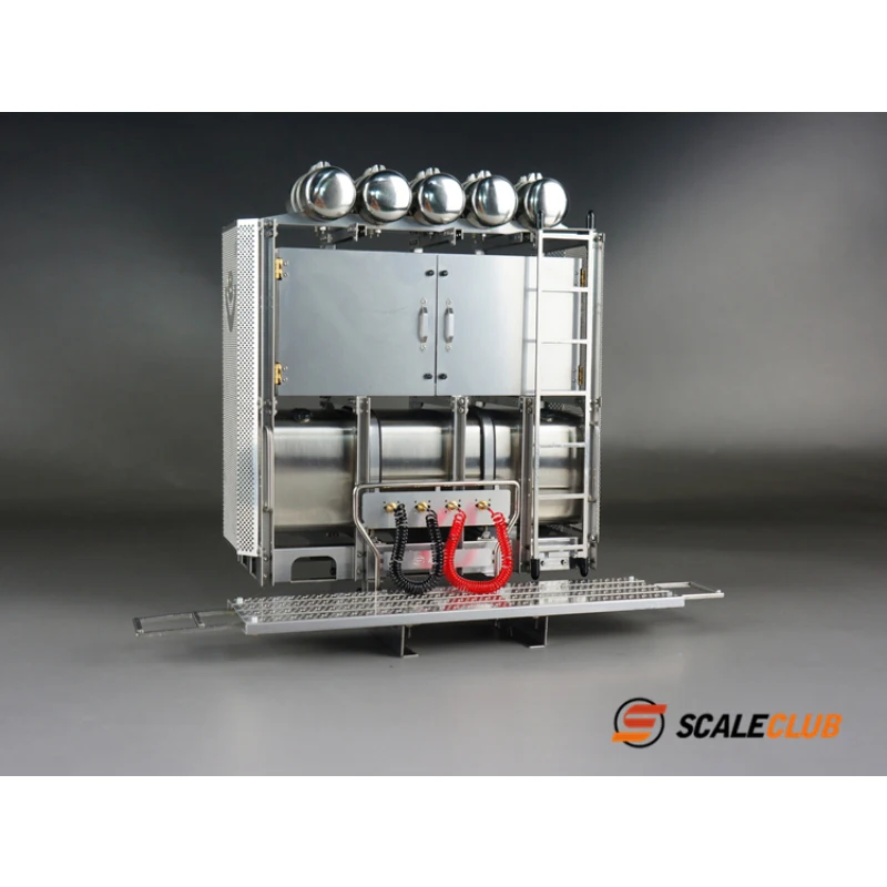 Scaleclub 1/14 RC Truck Heavy Tractor Universal Equipment Rack With Storage Toolbox for Tamiya Scania MAN Benz DIY Truck Parts