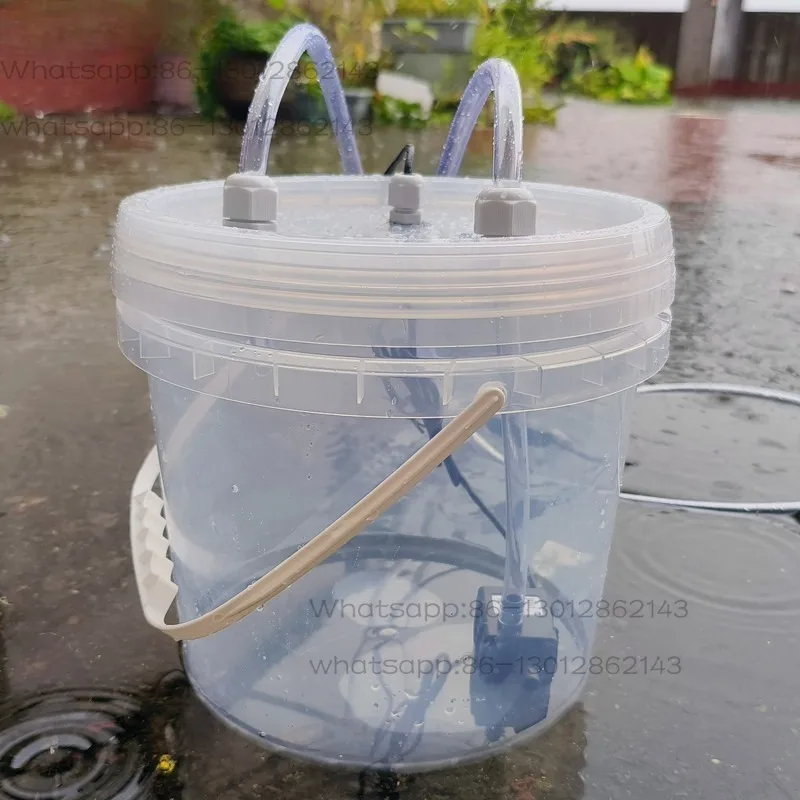 5L DIY Water Cooling Circulation Kit, DC12V Water Pump Plastic Water Tank Bucket For Computer & Phone Cooling Equipment