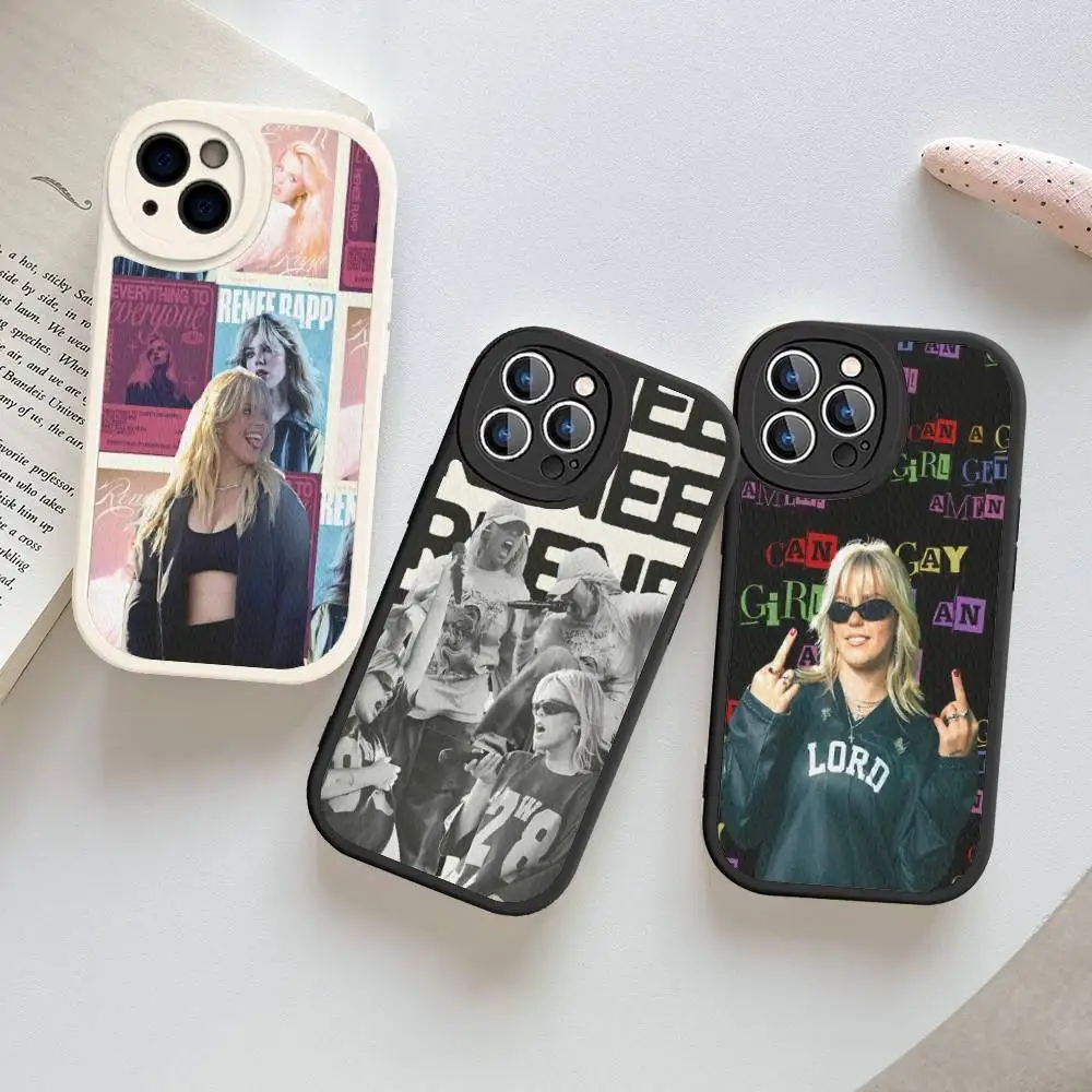 

Popular Music R-Reneé Singer R-Rapp Phone Cover For IPhone 16 15 14 13 12 11 Pro Max Plus Leather Soft Case