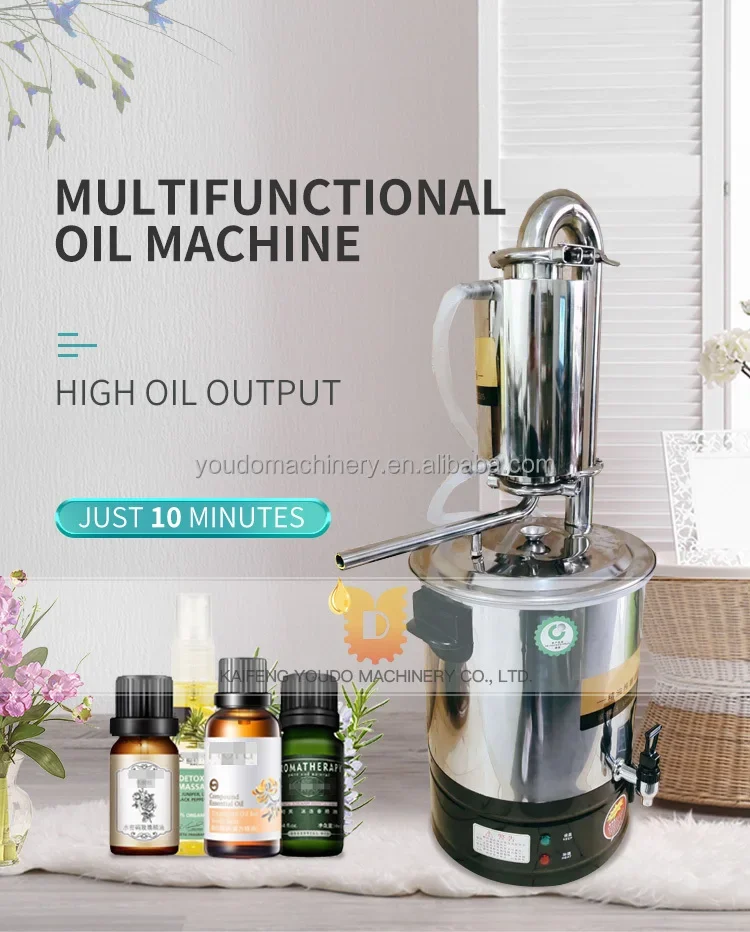 Buy to made extracting distillation perfume equipment machines for home use small making of rose geranium flowers essential oils