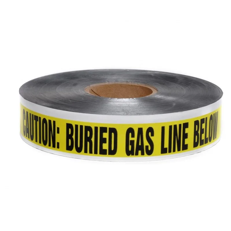 custom.Underground Detectable PE & Plastic Material Warning Tape Printed Marking Feature Aluminium Foil Tape
