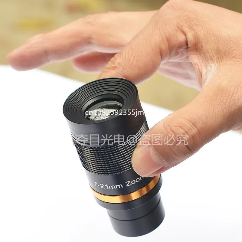

Astronomical Telescope Accessories 7-21mm Variable Magnification Eyepiece, All-metal Continuous Zoom 1.25 Inches 31.7mm In Stock