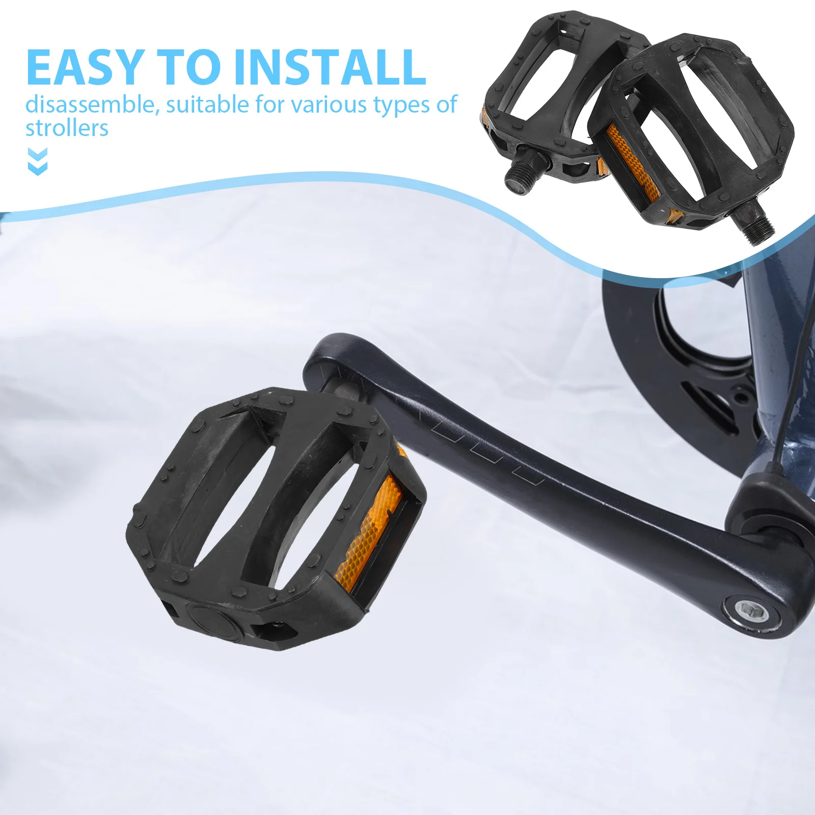 1 زوج دواسات دراجة للأطفال دواسات بلاستيكية غير قابلة للانزلاق سهلة التركيب ألوان زاهية للأطفال دراجات ثلاثية العجلات دراجات جبلية للأولاد