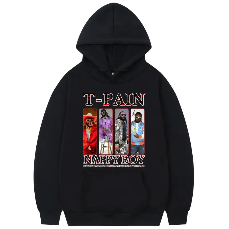 

Rapper T-Pain Tour 2025 Hoodies Men Women Clothing Harajuku Hip Hop Pop Music Pullovers Fashion Casual Long Sleeve Sweatshirts