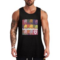 Retro Vintage Transvision Vamp Combed Cotton Fair Wear Approved Tank Top T-shirts men Sleeveless T-shirt gym t-shirts man