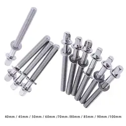 10Pcs Drum Tight Screw Easily to Install Drum Tension Rods for Drum Snare