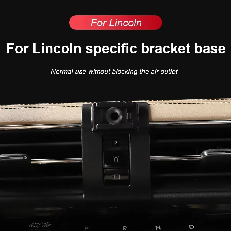 For Lincoln MKX MKC MKZ Nautilus Corsair Continental Aviator 2018 2019 2020 Dedicated Car Phone Holder Stand Base Bracket Mount