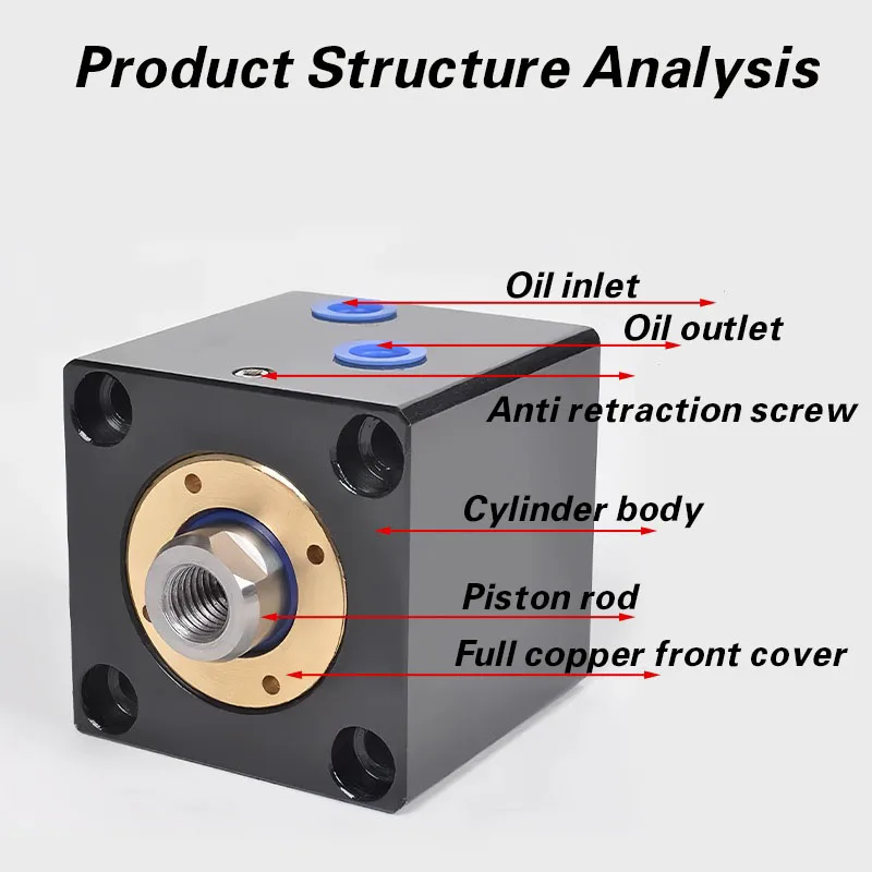 Small hydraulic cylinder CXSD20/25/32/40/50/63/80/100-Stroke10/20/30/40/50/60/7/080/90/100 vertical thin hydraulic cylinder