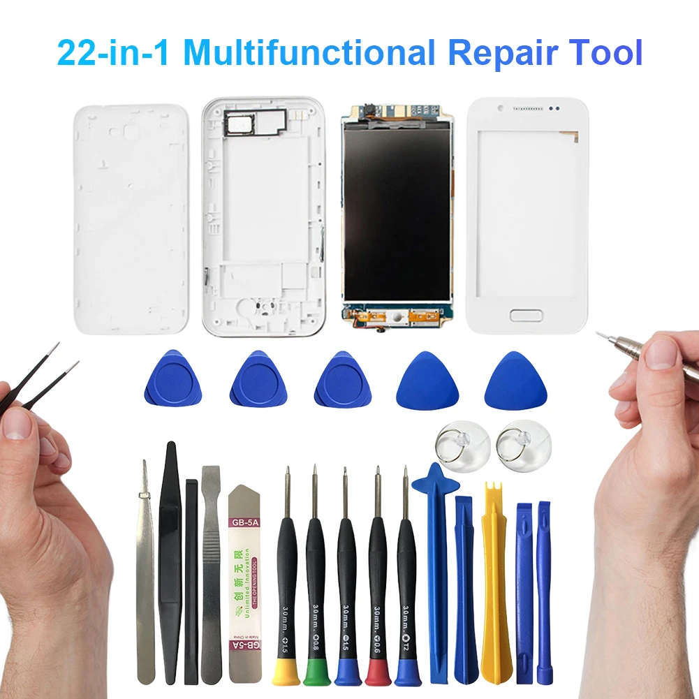 22 in 1 Mobile Phone Repair Tools Opening Screwdriver Maintenance Set for iPhone iPad Tablet Laptop Disassemble Hand Tool Set