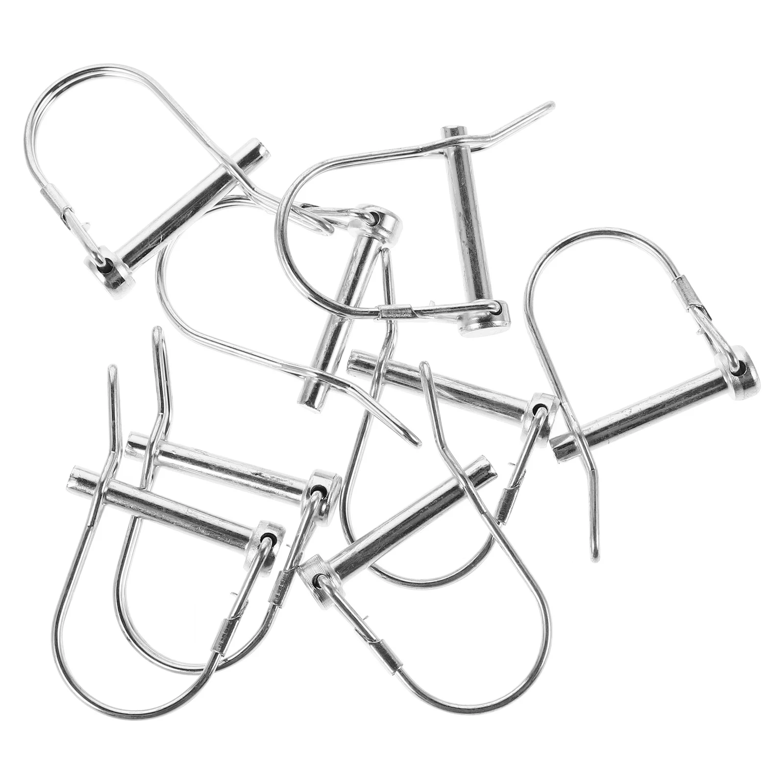 

8Pcs D-Type Trailer Safety Coupler Pins Heavy Duty Shaft Locking Pins for Trailer Hitch Rv Boat Farm Equipment Pin Lock