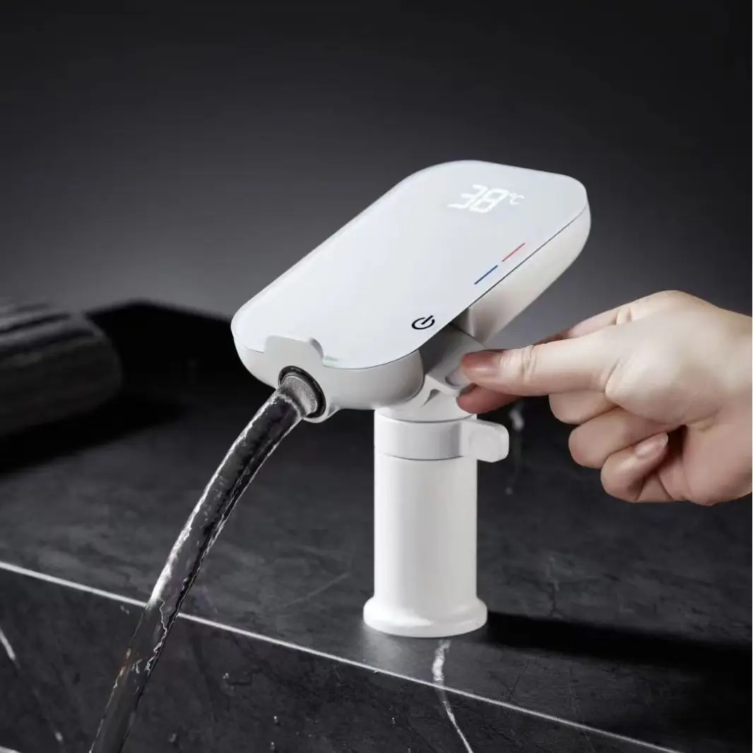 Digital Display Pull Faucet, Shelf Basin Faucet, Basin Upper Basin Bathroom