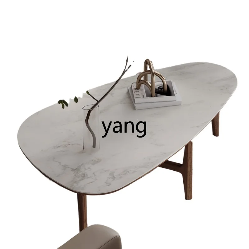 

LT solid wood rock slab coffee table nanmu production living room tea table modern simple