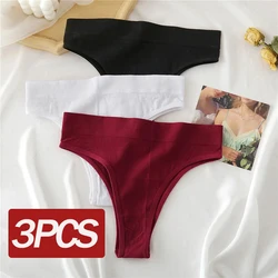 FINETOO-Seamless Calcinhas de cintura alta para as mulheres, roupa interior confortável, cuecas sexy, 3pcs por conjunto