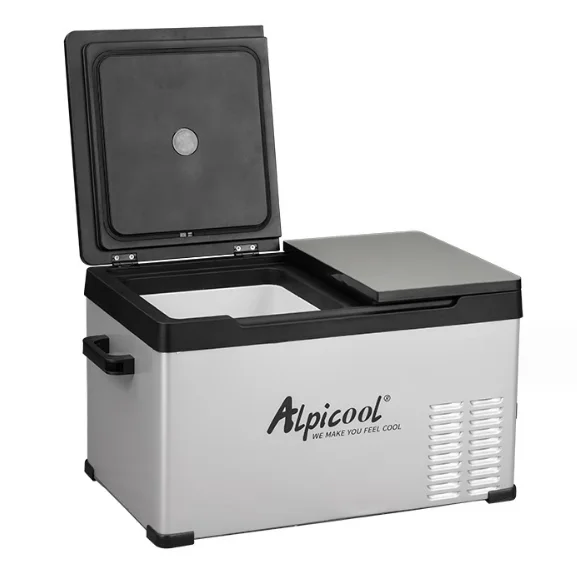 2023 Hot Selling 35L DC 12/24V CD35 Mini Car Fridge for Drink Refrigerator Portable Car Freezer Fridge with Compressor