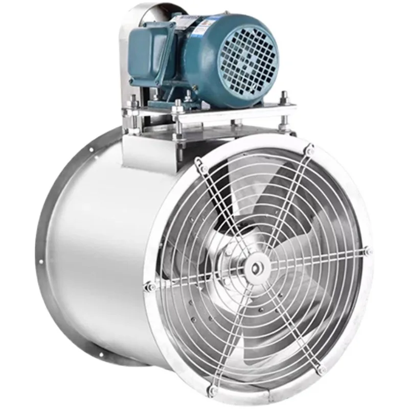 

KT40 external motor axial flow fan stainless steel spray paint room special pipeline water curtain industrial fan dust explosion