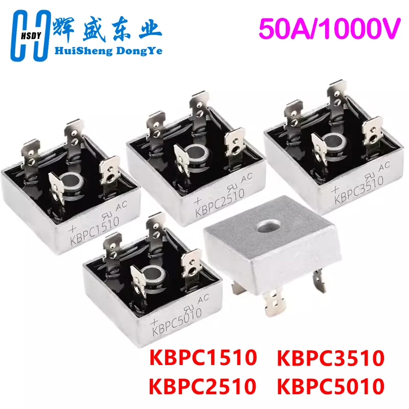 KBPC1510 KBPC2510 KBPC3510 KBPC5010 15A 25A 35A 50A 1000V Diode Bridge Rectifier kbpc5010